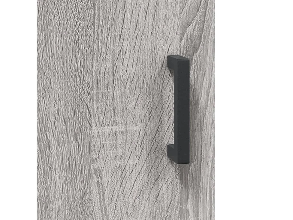 Hoge kast 69,5x34x180 cm bewerkt hout grijs sonoma eikenkleurig