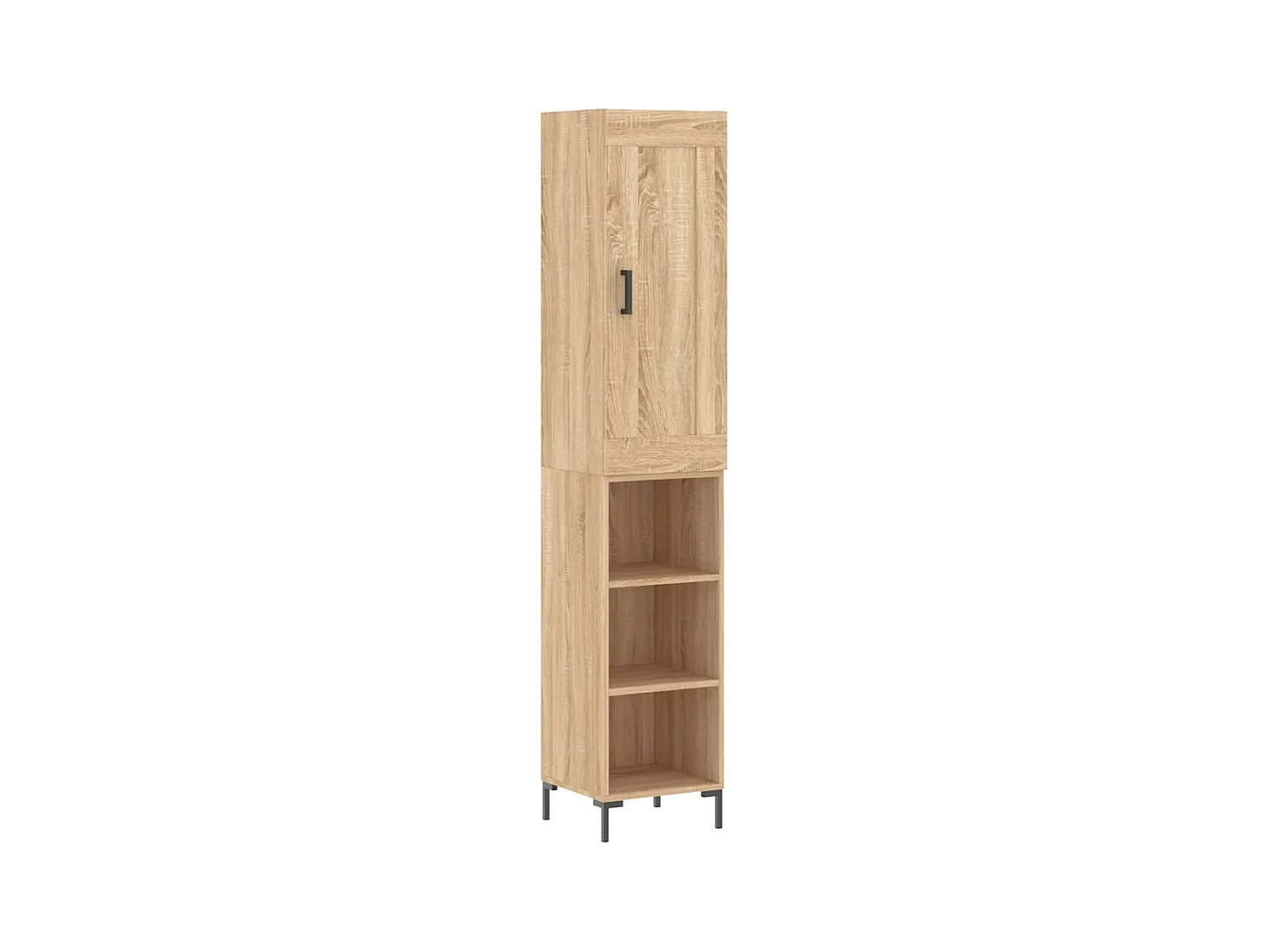 Buffet haut Chêne sonoma 34,5x34x180 cm Bois d'ingénierie