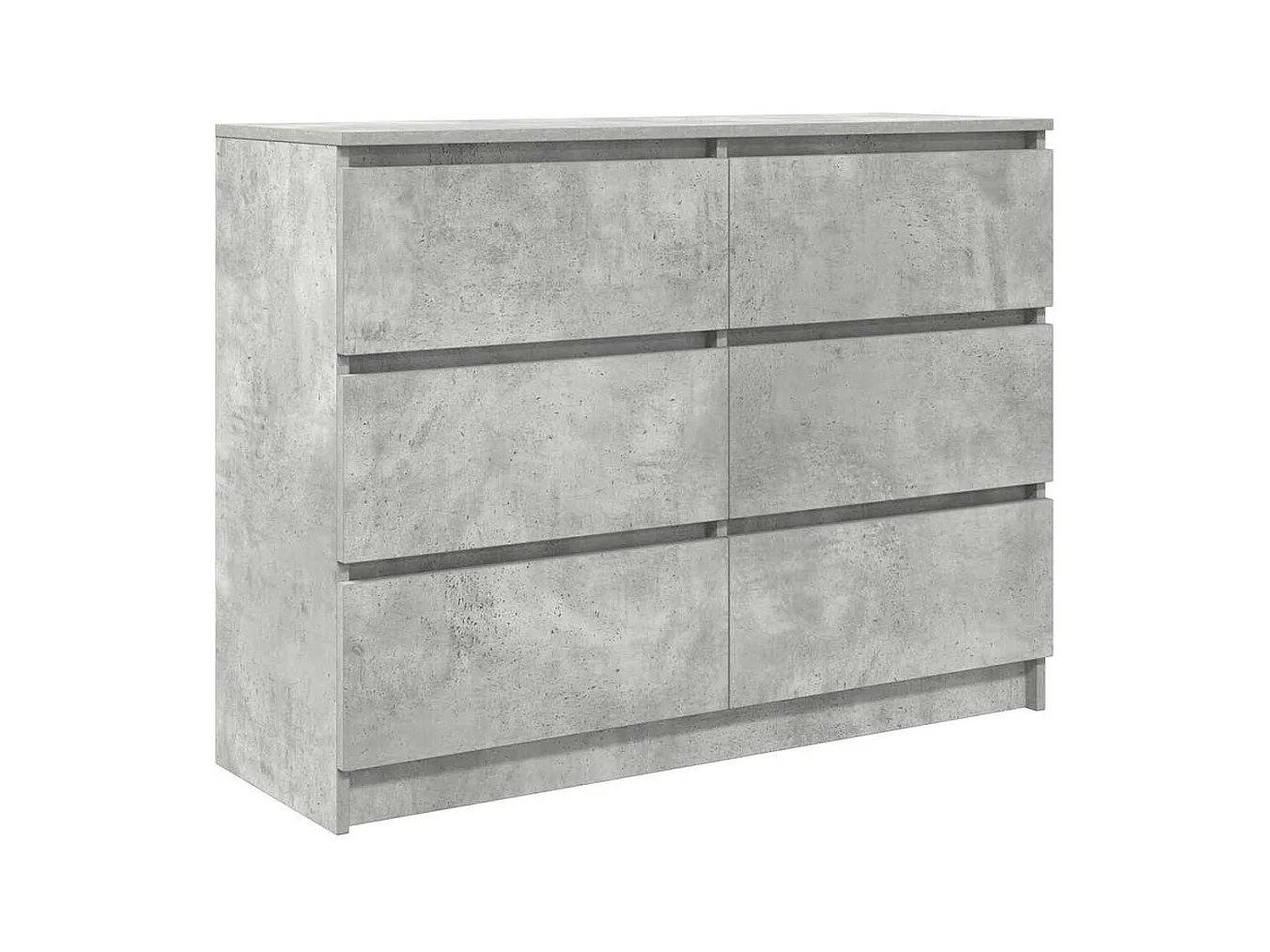 Buffet Gris béton 100x35x76 cm Bois d'ingénierie