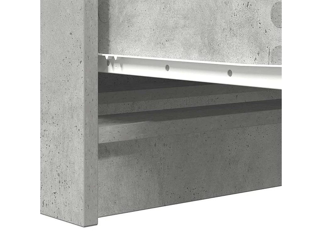 Buffet Gris béton 100x35x76 cm Bois d'ingénierie