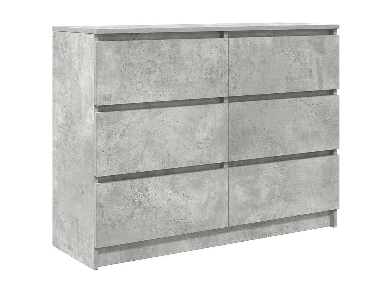Buffet Gris béton 100x35x76 cm Bois d'ingénierie