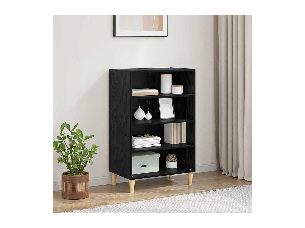 Buffet Chêne noir 57 x 35 x 89,5 cm Bois d'ingénierie