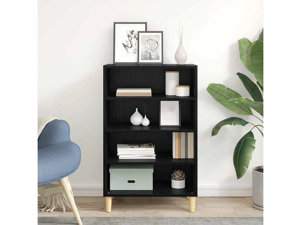 Buffet Chêne noir 57 x 35 x 89,5 cm Bois d'ingénierie