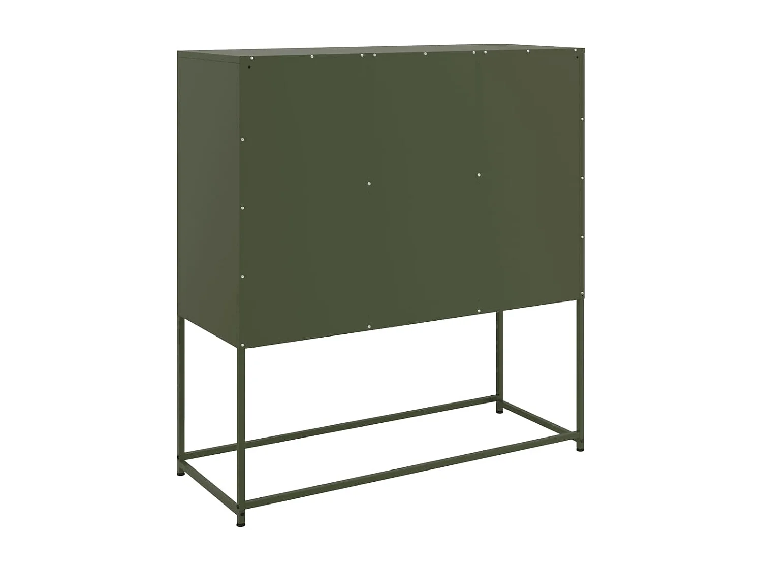 Buffet vert olive 100,5x39x107 cm acier