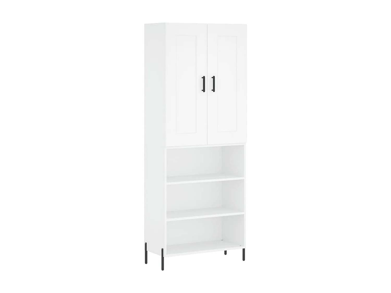 Armário alto 69,5x34x180 cm derivados de madeira branco