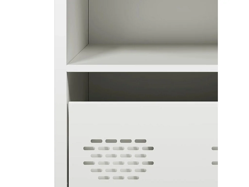 Buffet blanc 35x39x73,5 cm acier laminé à froid