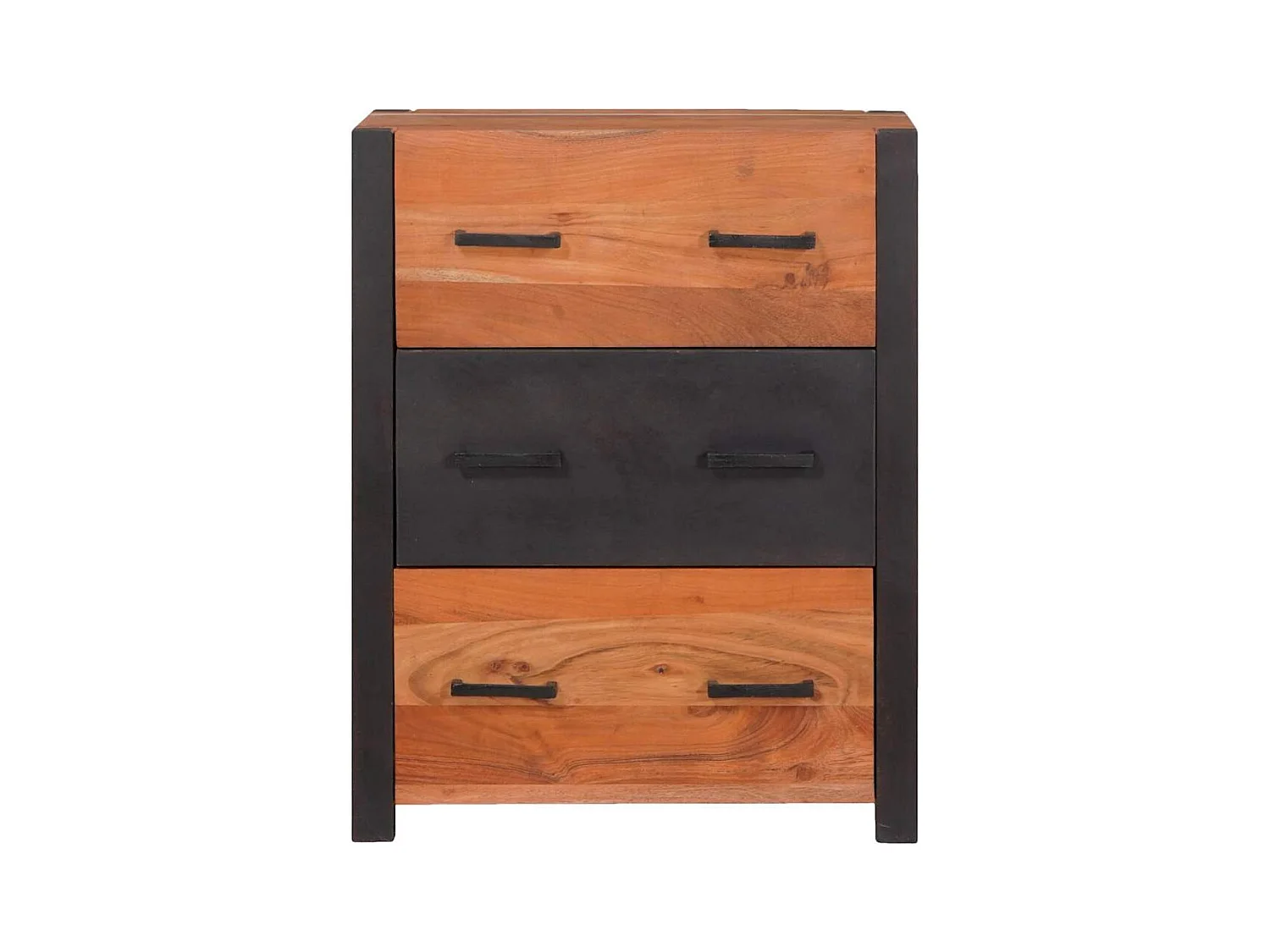 Buffet 3 pièces Marron 110 x 30 x 75 cm Bois d'acacia massif