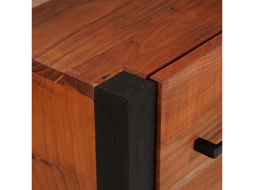 Buffet 3 pièces Marron 110 x 30 x 75 cm Bois d'acacia massif