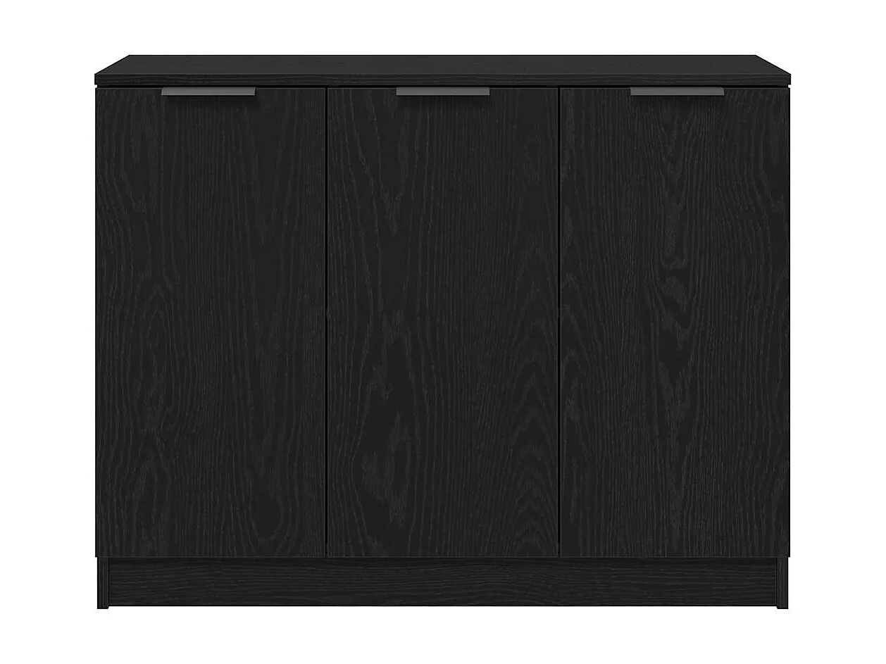 Buffet Noir 90,5 x 30 x 70 cm Bois d'ingénierie