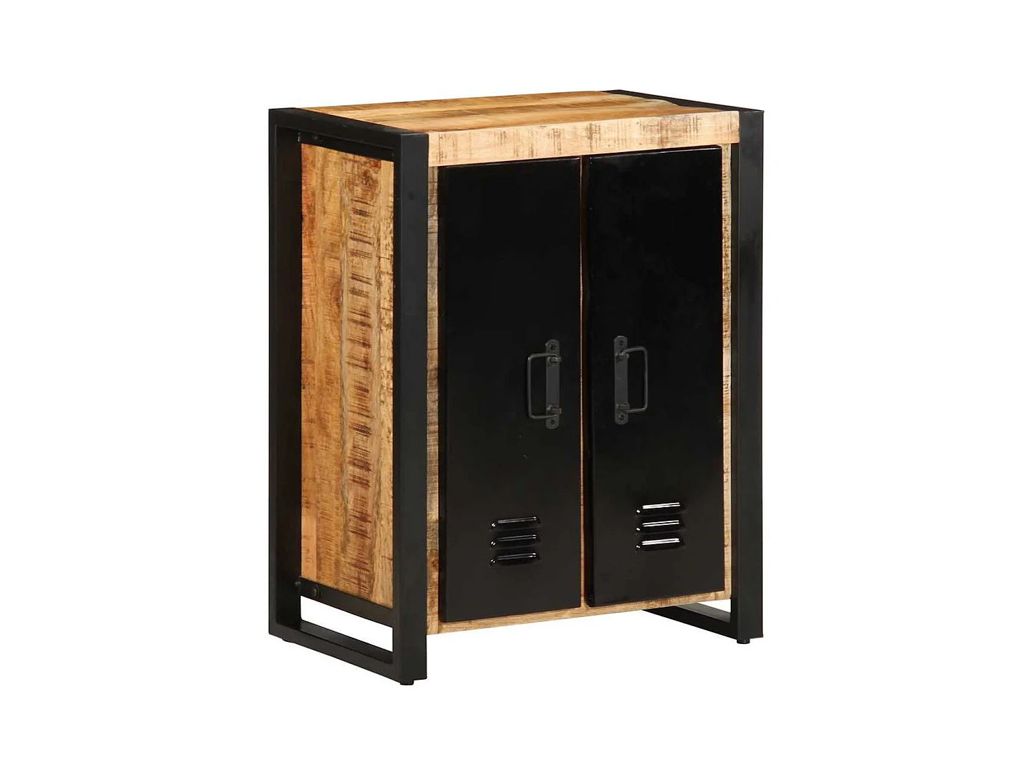 Buffet 55x35x70 cm bois de manguier brut massif