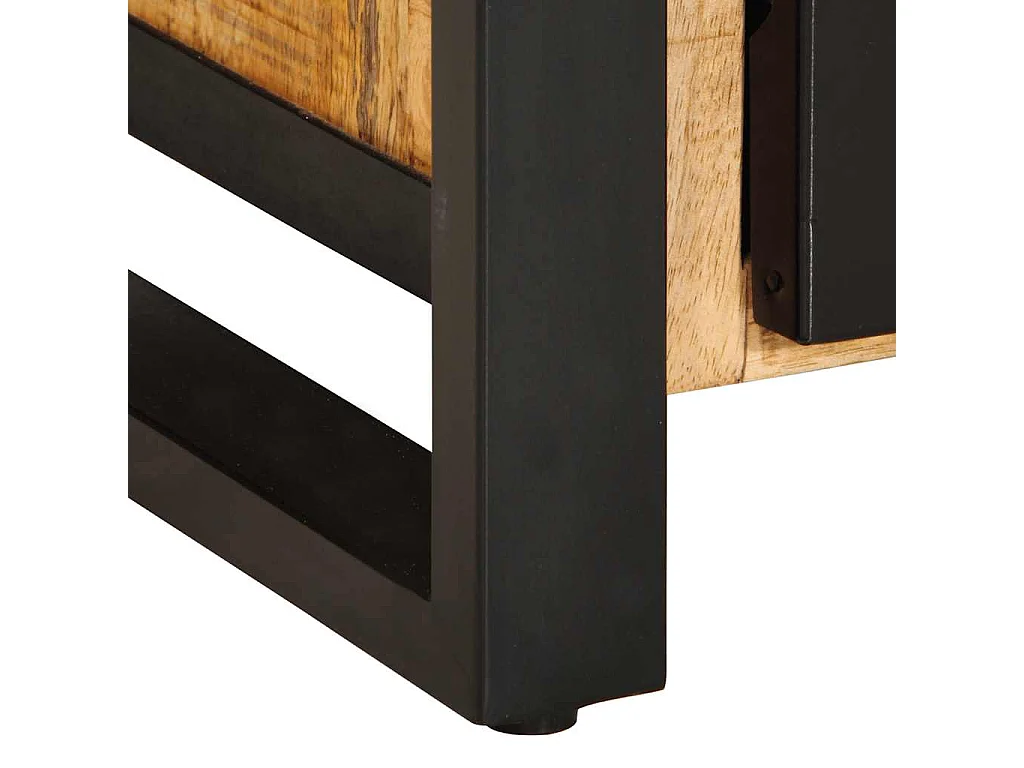 Buffet 55x35x70 cm bois de manguier brut massif