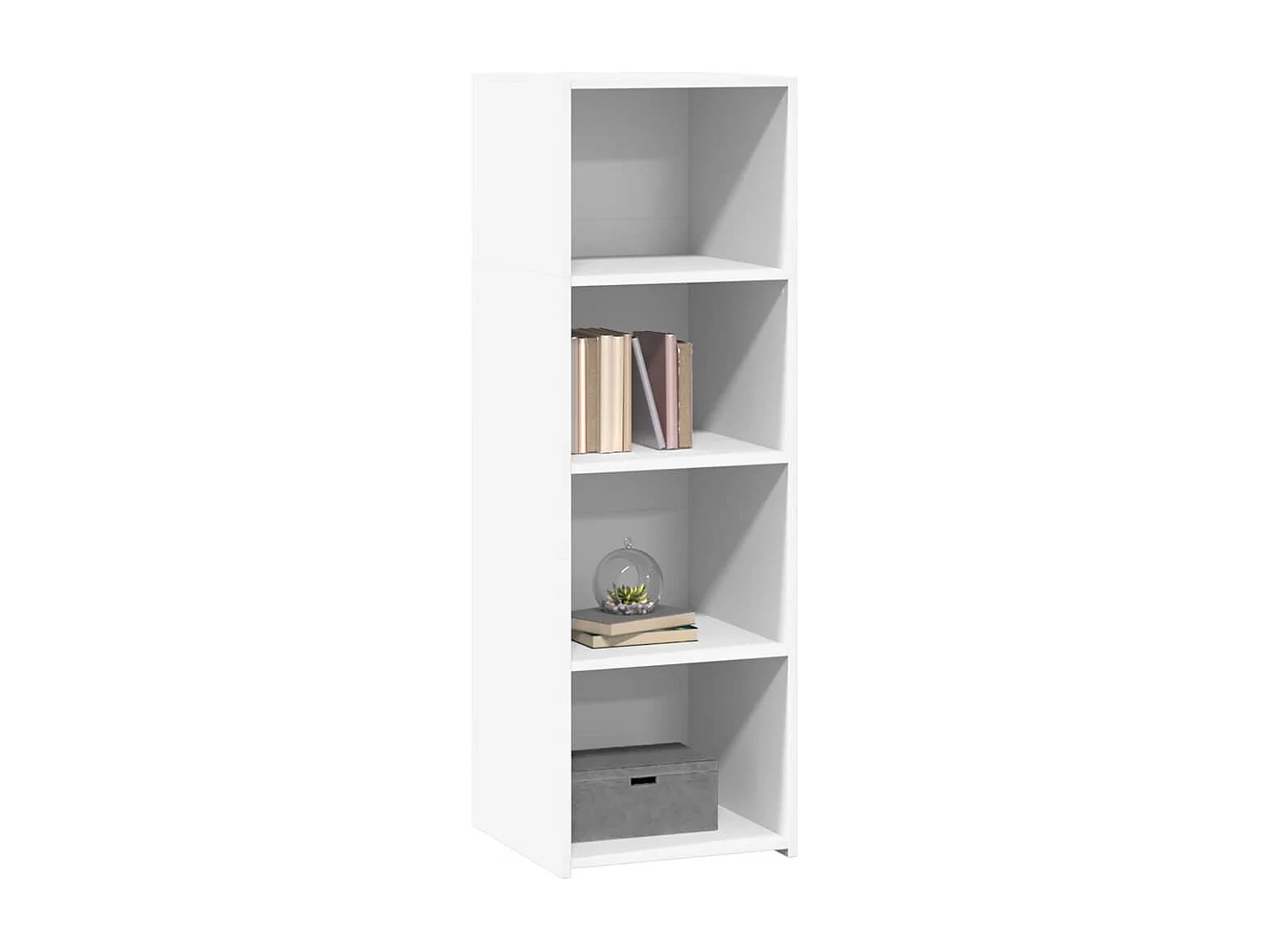 Buffet blanc 40x41x124 cm bois d'ingénierie
