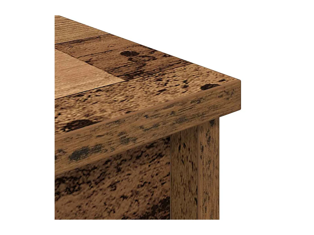 Buffet haut 37,5x35x180 cm vieux bois bois d'ingénierie