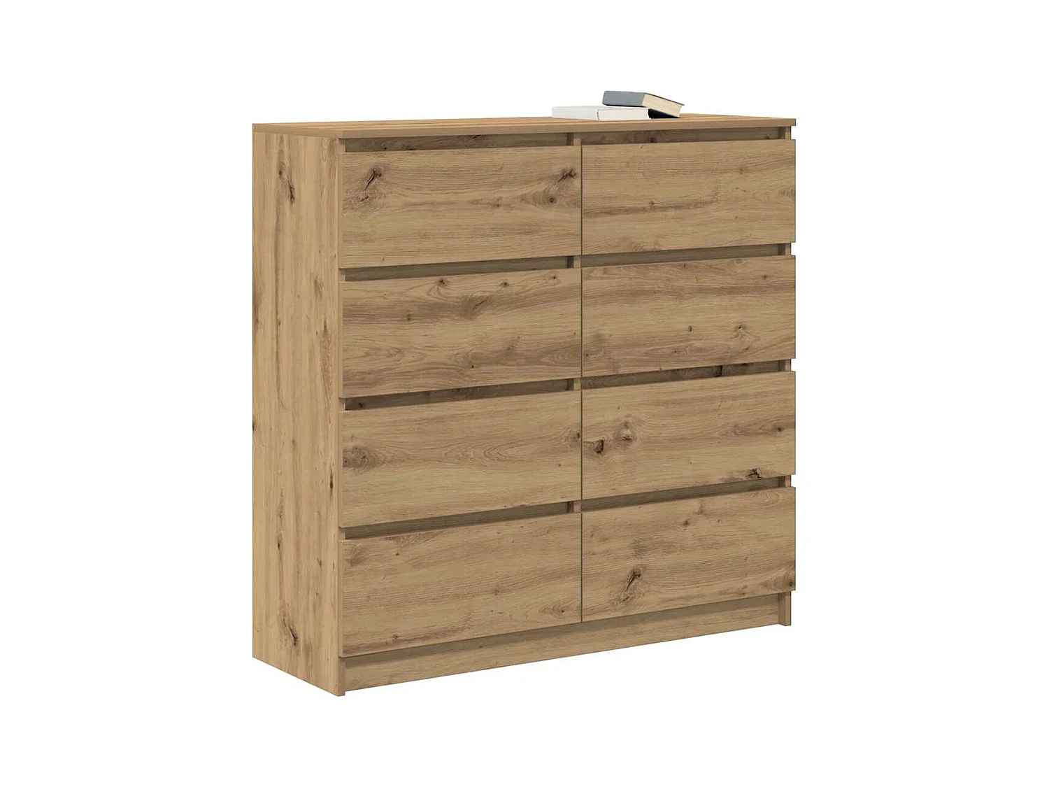 Buffet chêne artisanal 100x35x99 cm bois d'ingénierie