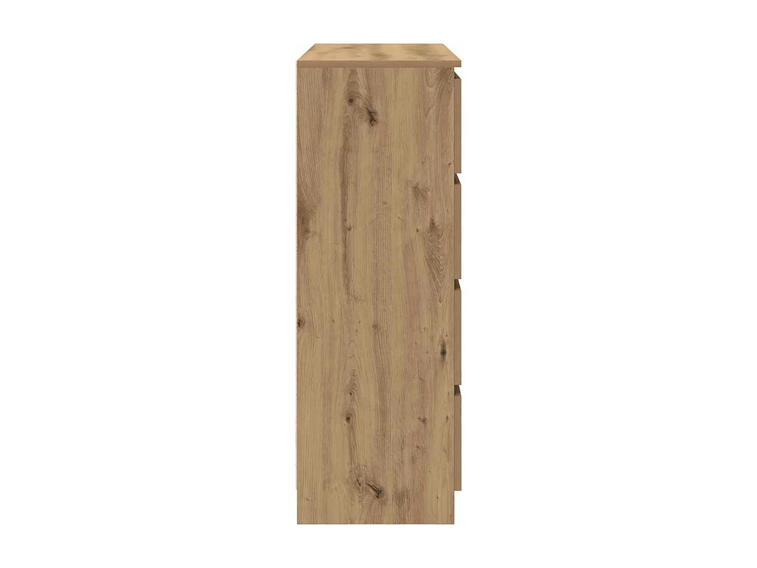 Buffet chêne artisanal 100x35x99 cm bois d'ingénierie