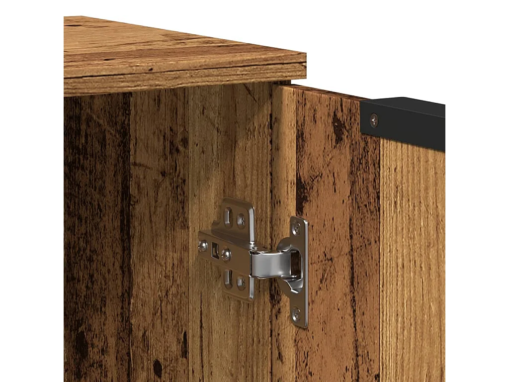 Buffet vieux bois 60x30x70 cm bois d'ingénierie