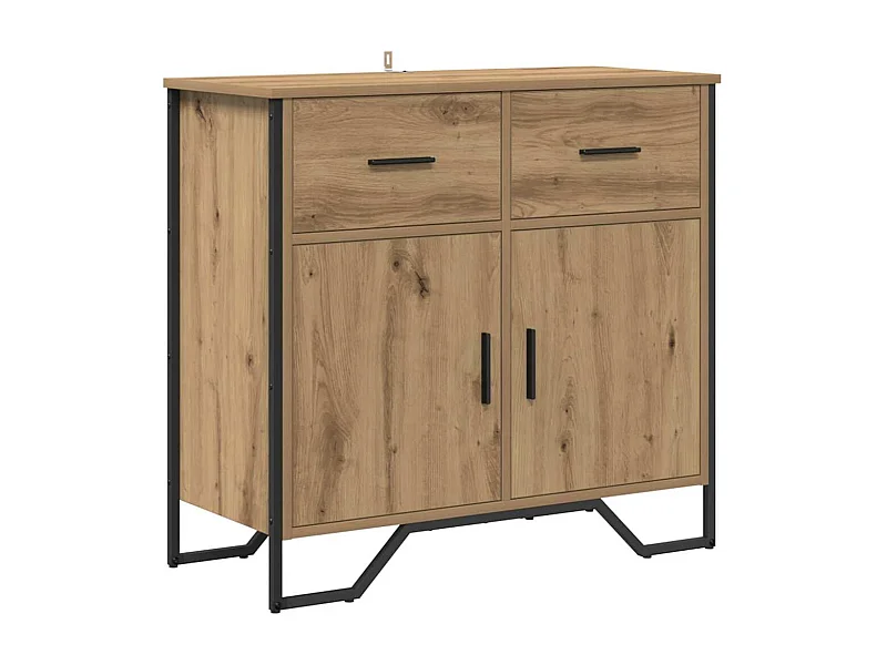 Buffet com gaveta carvalho artisiano 79.5 x 35.5 x 74.5 cm