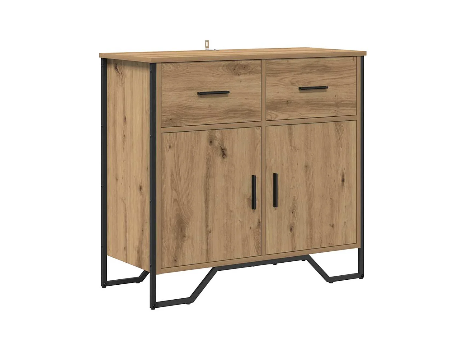 Buffet chêne artisanal 79.5 x 35.5 x 74.5 cm Bois d'ingénierie