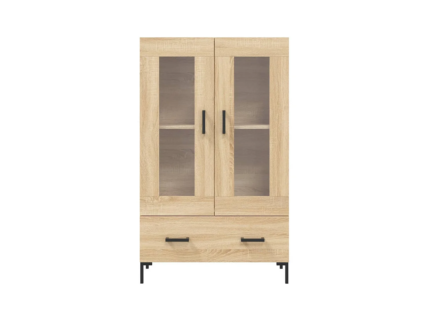 Buffet haut chêne sonoma 69,5x31x115 cm bois d'ingénierie