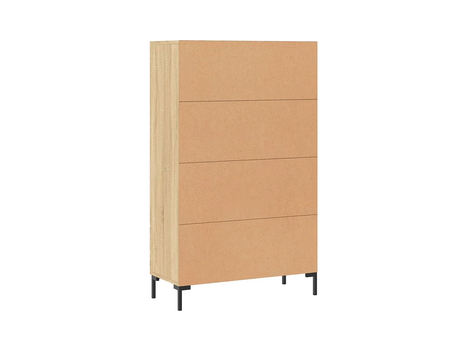 Buffet haut chêne sonoma 69,5x31x115 cm bois d'ingénierie