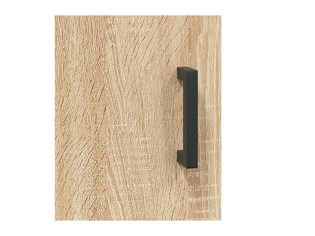 Buffet haut chêne sonoma 69,5x31x115 cm bois d'ingénierie