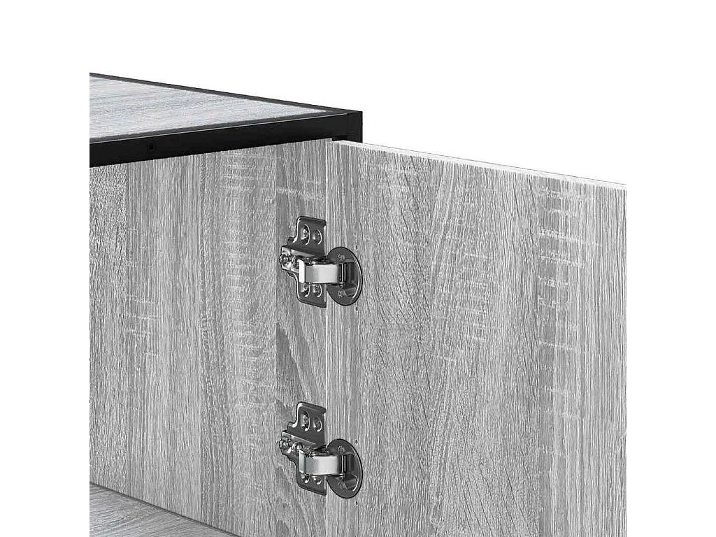 Buffet haut sonoma gris 68x35x106,5 cm bois ingénierie et métal