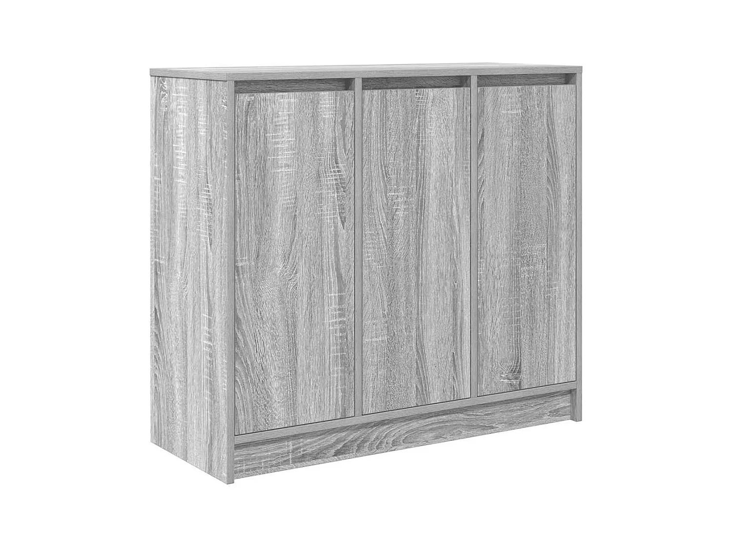 Buffet sonoma gris 85x34x76 cm bois d'ingénierie