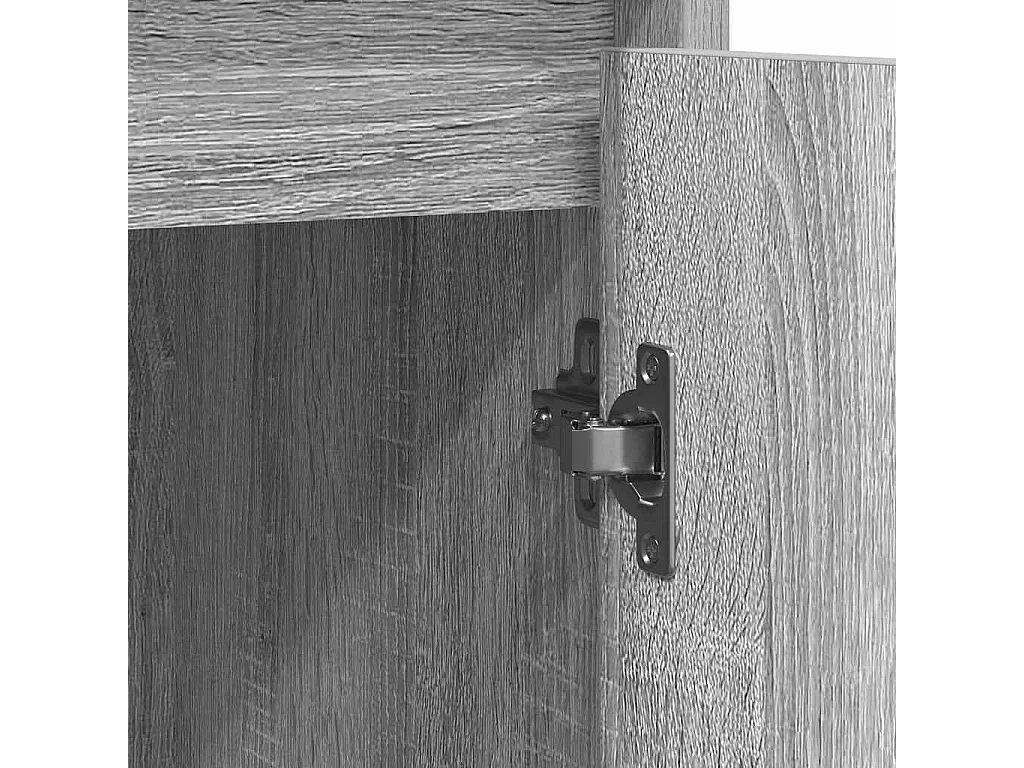 Buffet sonoma gris 85x34x76 cm bois d'ingénierie