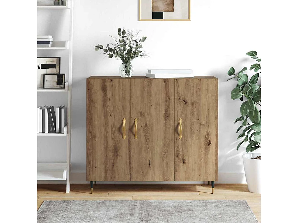 Buffet Castanho 90 x 34 x 80 cm Madeira processada