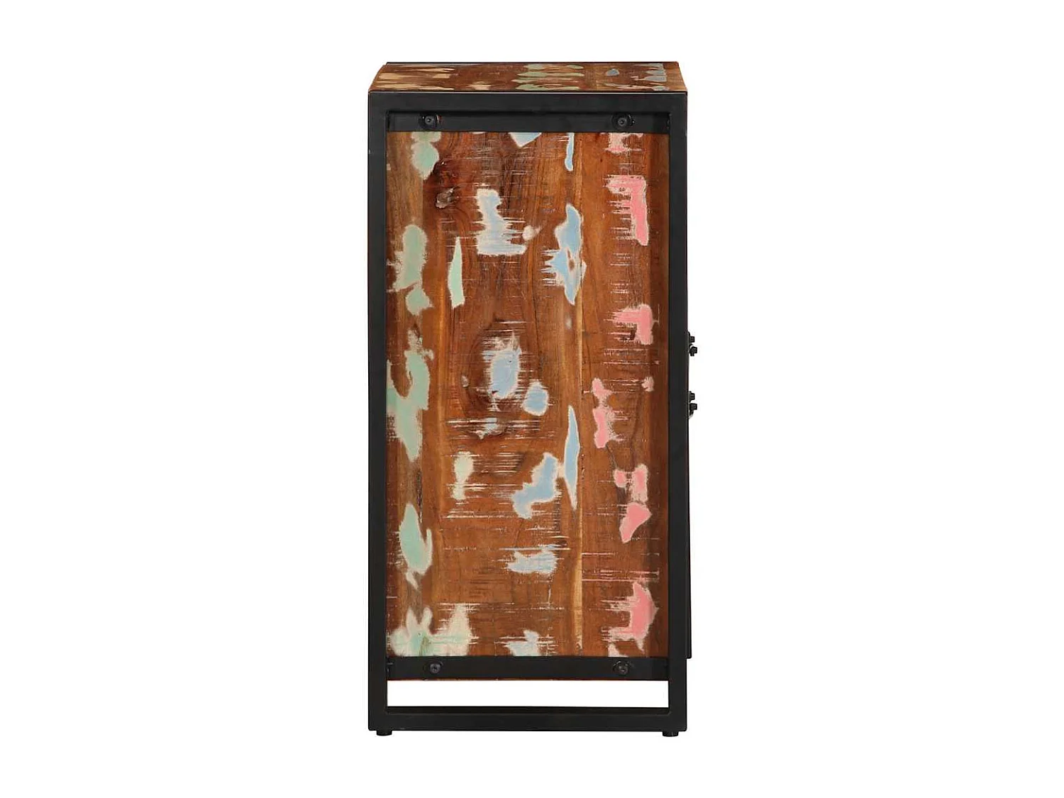 Buffet multicolore 55x35x70 cm bois massif récupération