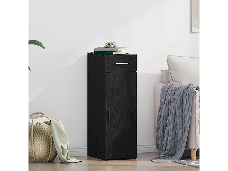 Vitrina Roble negro 30 x 42.5 x 93 cm Madera contrachapada