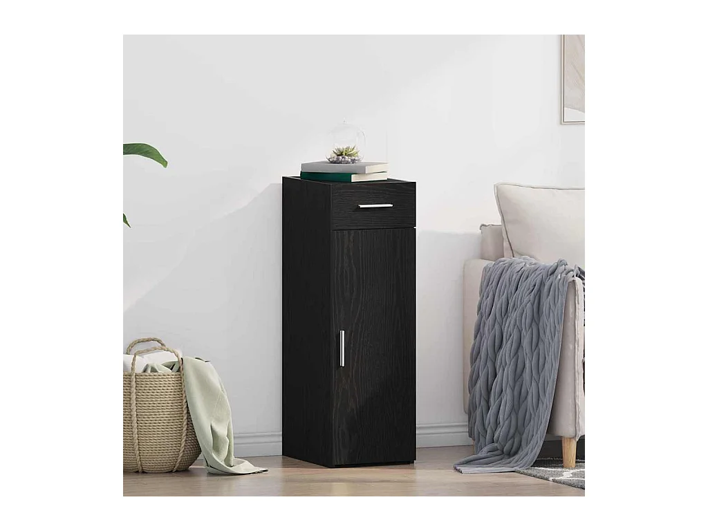 Buffet Chêne noir 30 x 42,5 x 93 cm Bois d'ingénierie