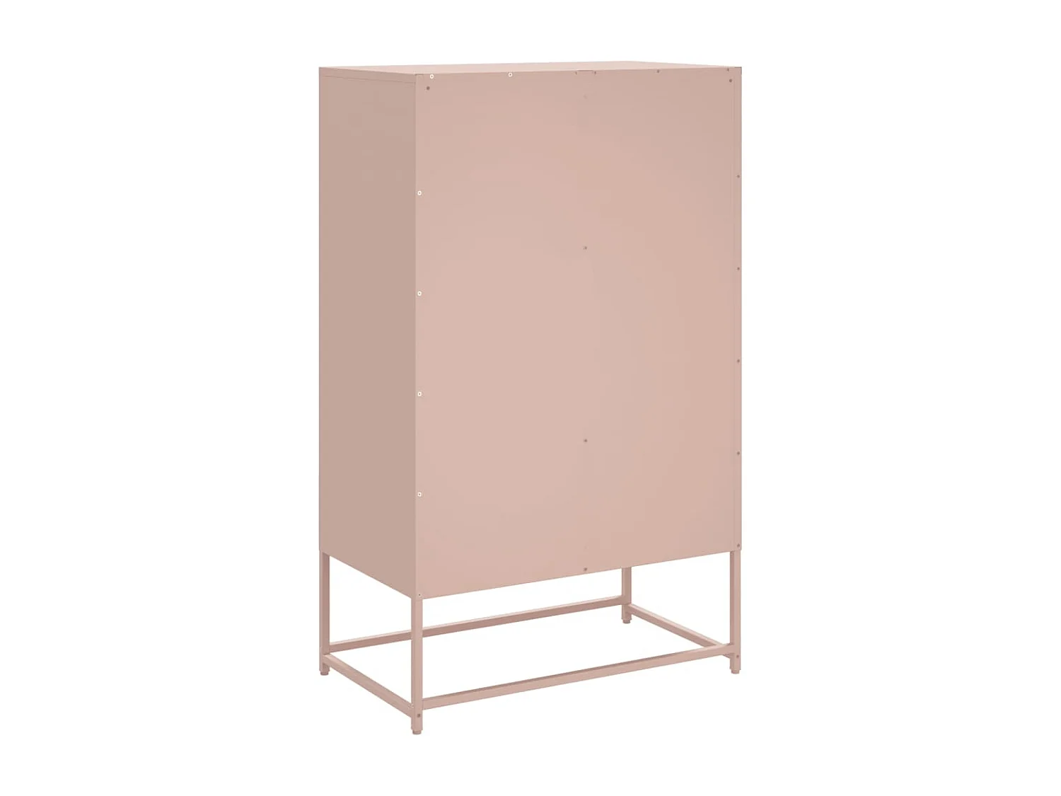 Buffet haut rose 68x39x111,5 cm acier
