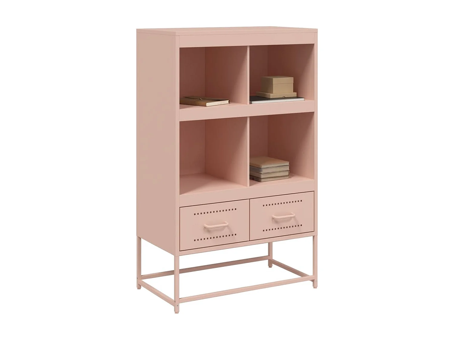 Buffet haut rose 68x39x111,5 cm acier