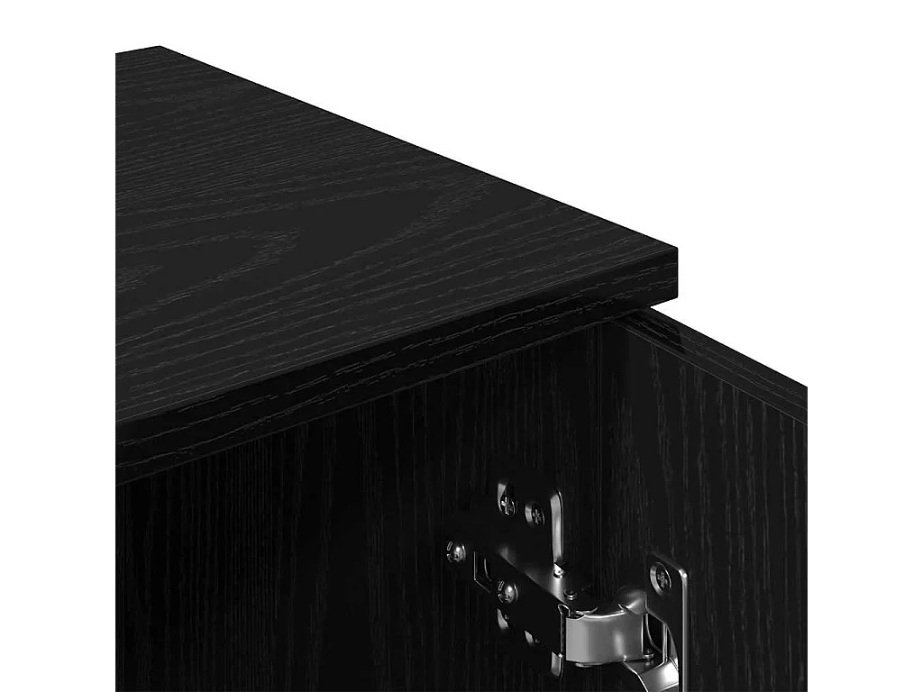 Vitrina Roble negro 30 x 30 x 70 cm Madera contrachapada