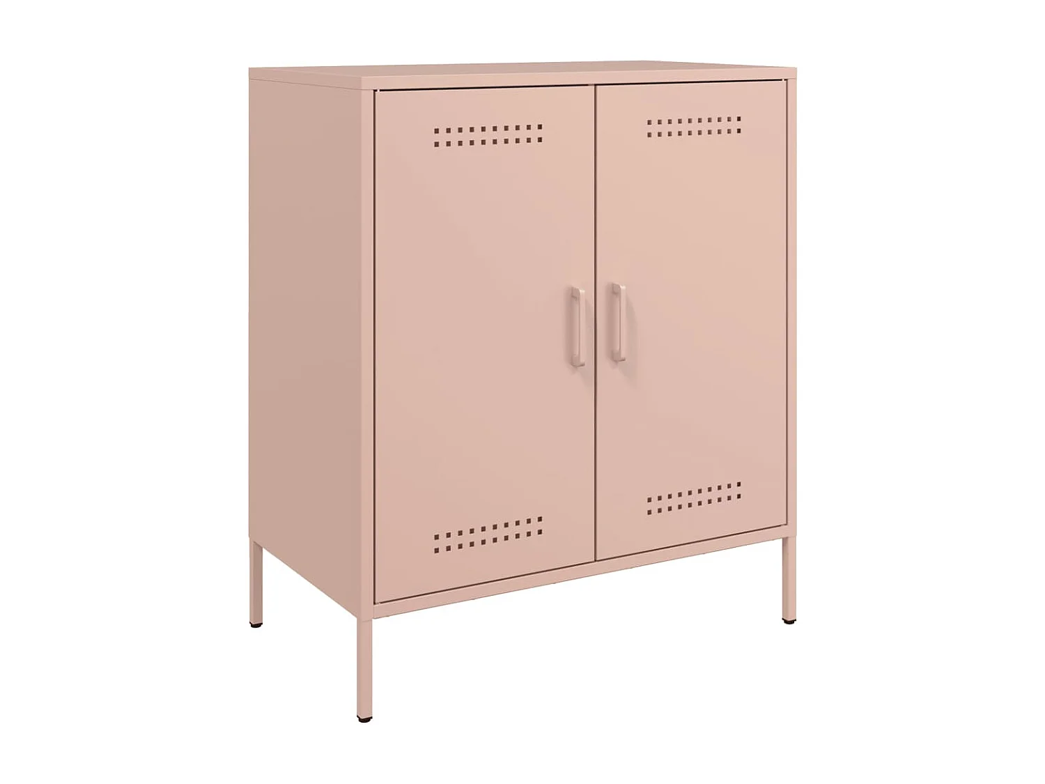 Buffet rose 68x39x79 cm acier