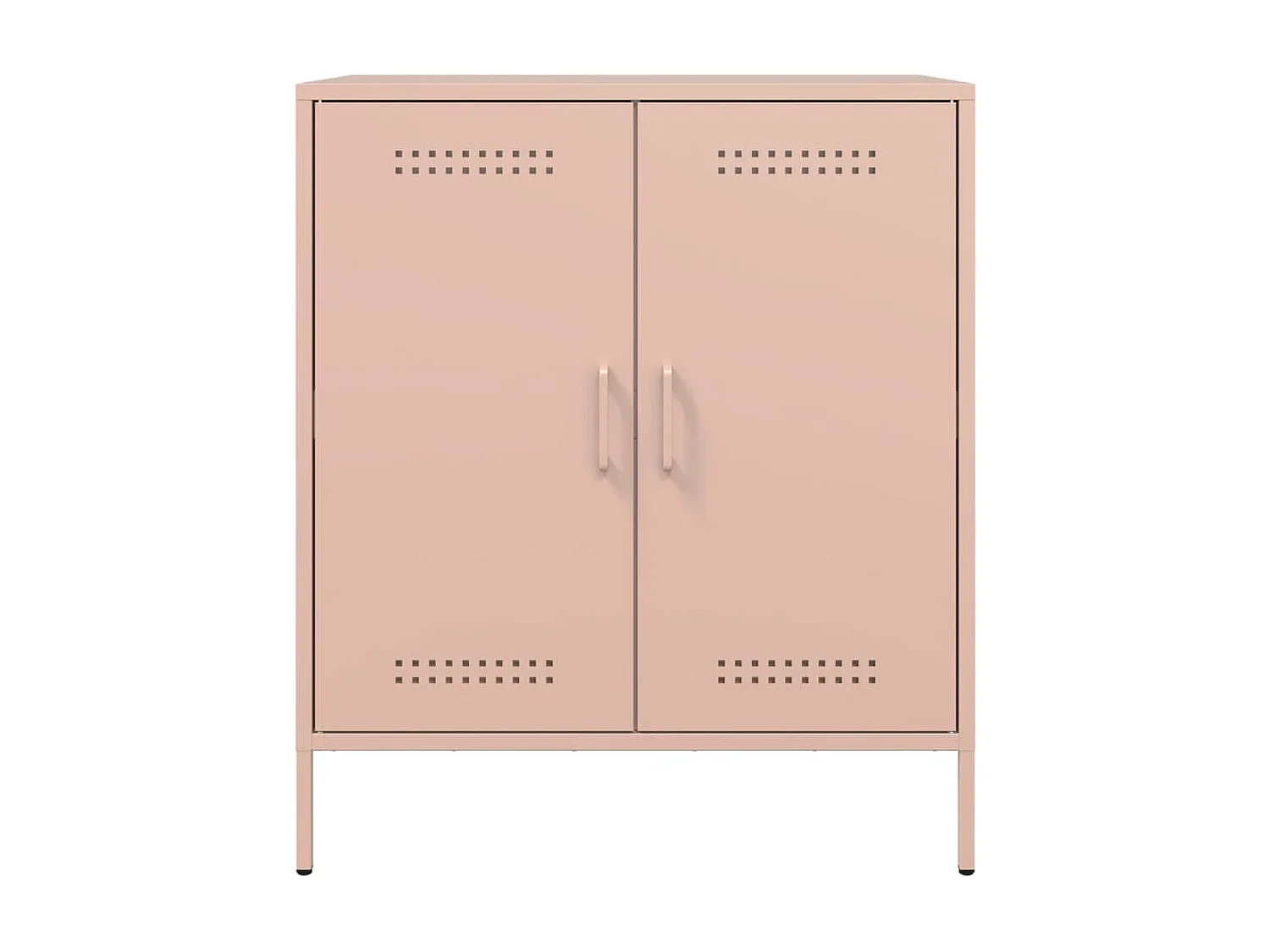 Buffet rose 68x39x79 cm acier