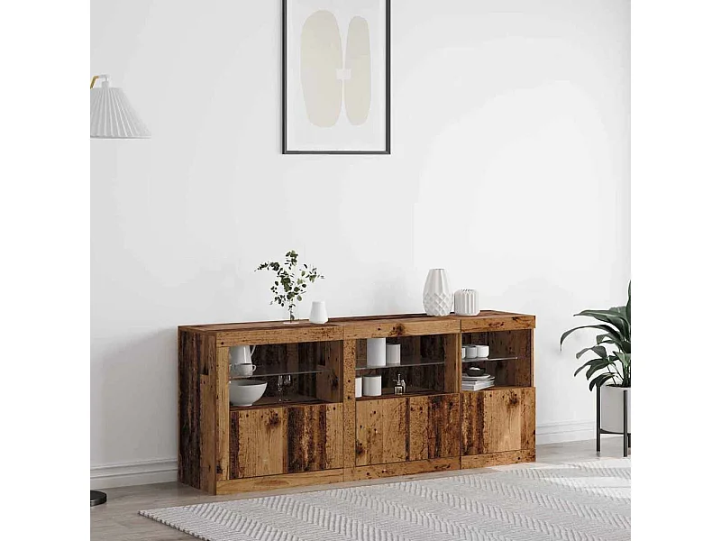 Buffet Bois ancien 162 x 37 x 67 cm Bois d'ingénierie