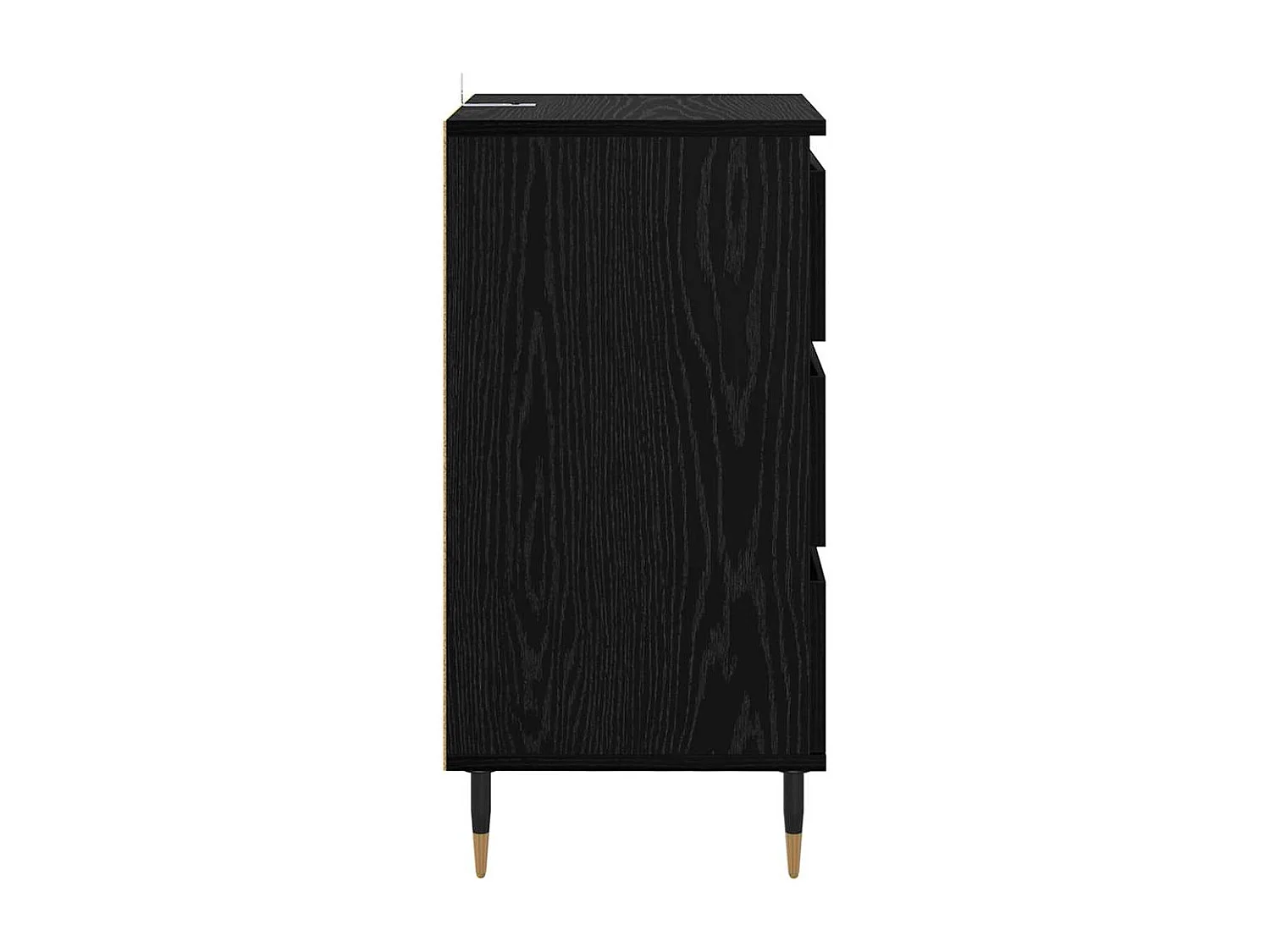 Buffet avec tiroir Chêne noir 35 x 40 x 70 cm Bois d'ingénierie