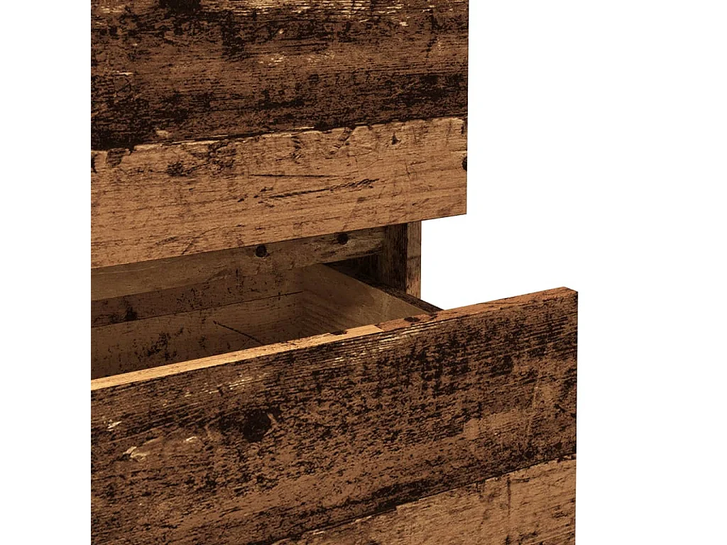 Aparador de madera de ingeniería envejecida 70x41x75 cm