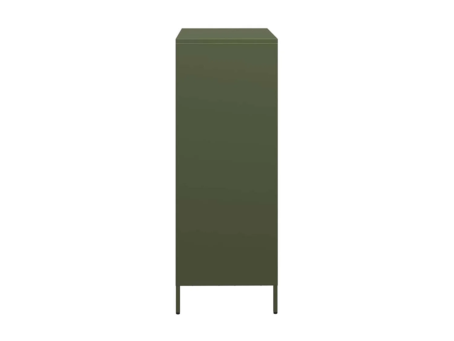 Buffet haut vert olive 68x39x103,5 cm acier