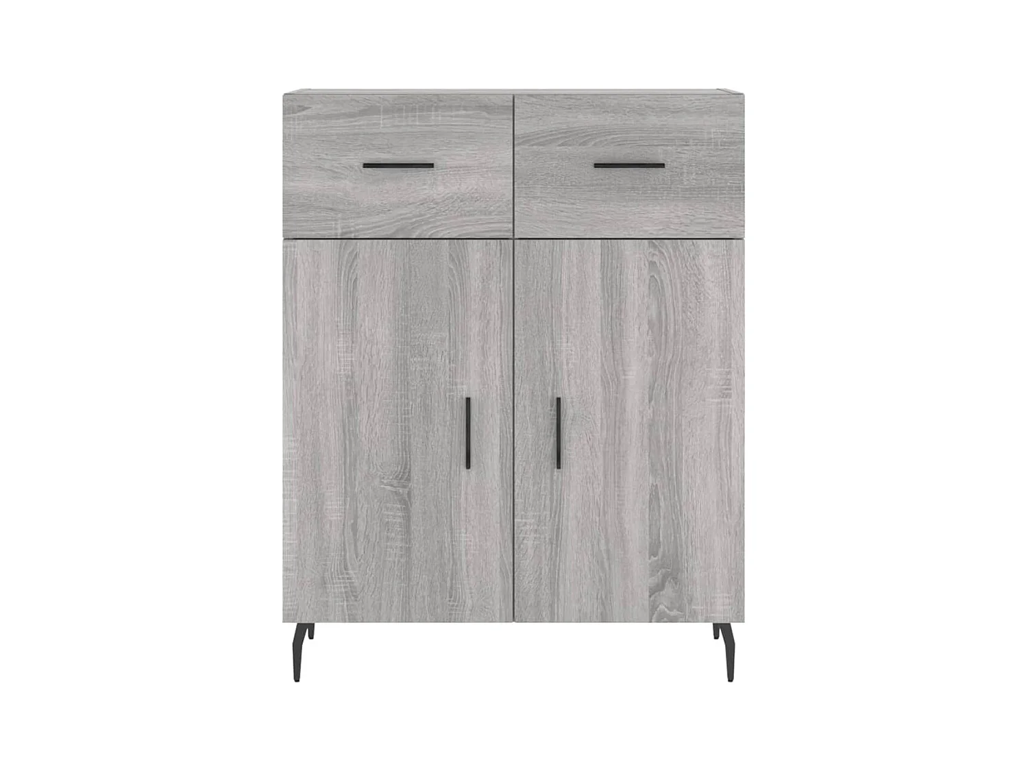 Buffet haut Sonoma gris 69,5x34x180 cm Bois d'ingénierie