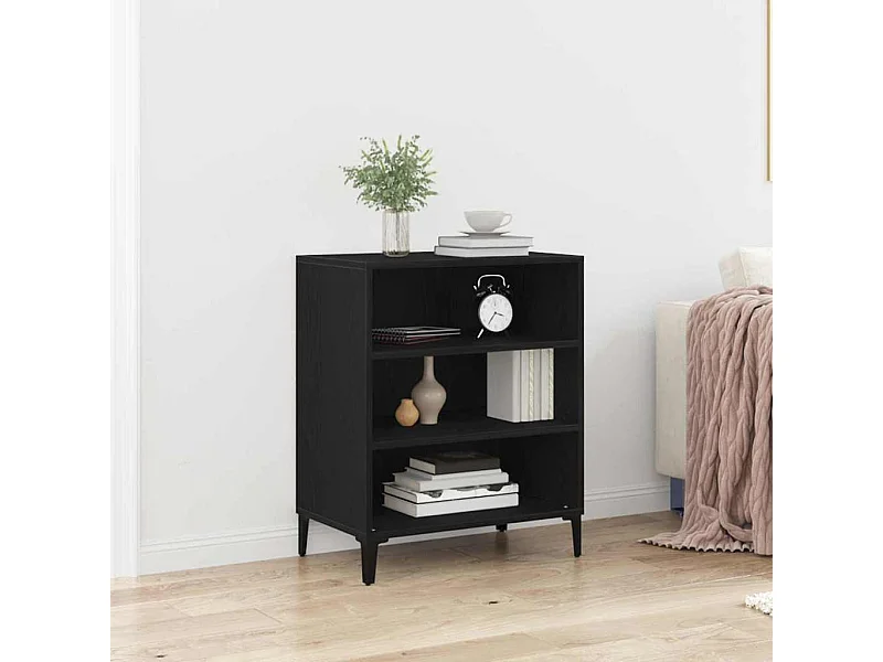 Buffet Chêne noir 57 x 35 x 70 cm Bois d'ingénierie