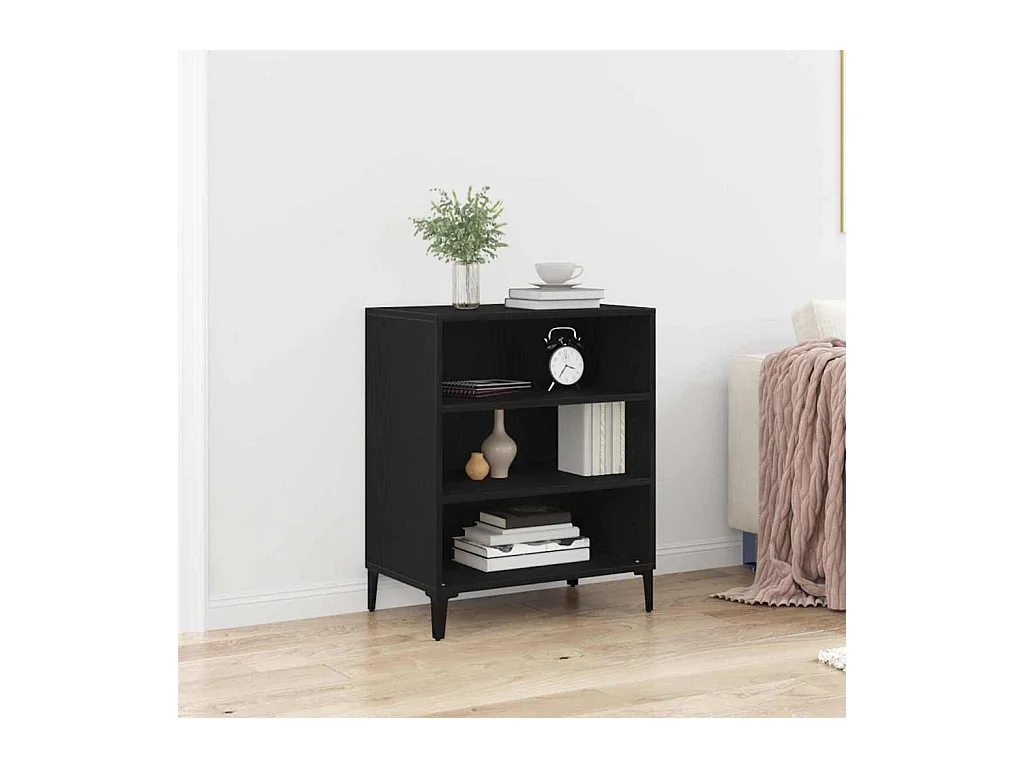 Buffet Chêne noir 57 x 35 x 70 cm Bois d'ingénierie