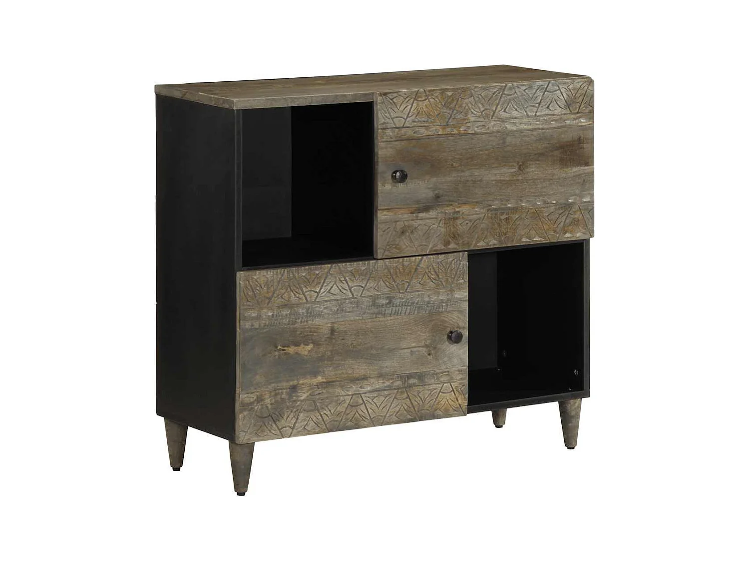 Aparador 80x33x75 cm madera maciza mango