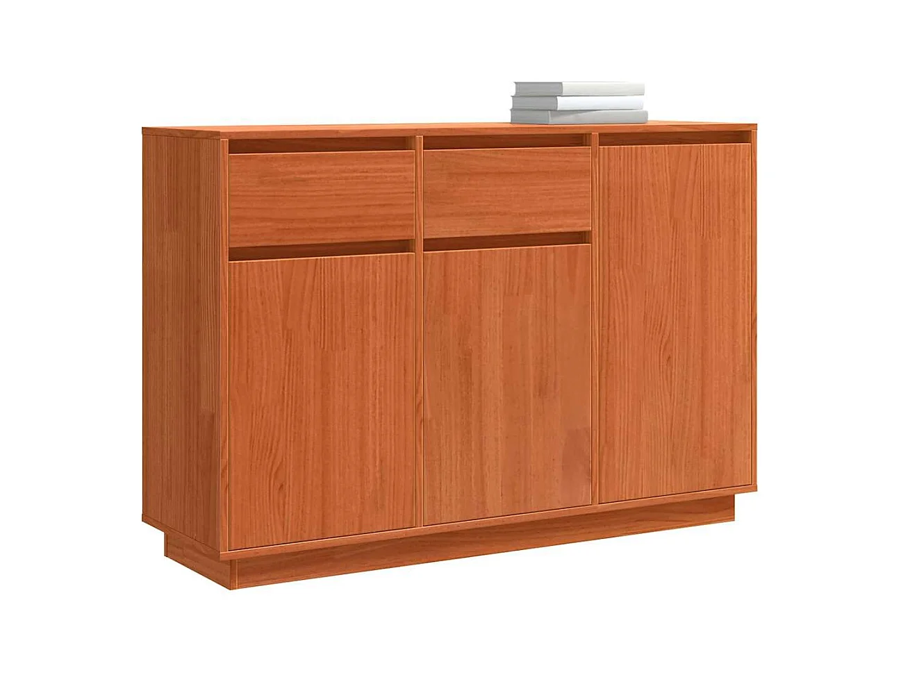 Buffet Marron cire 110 x 34 x 75 cm Bois massif en pin