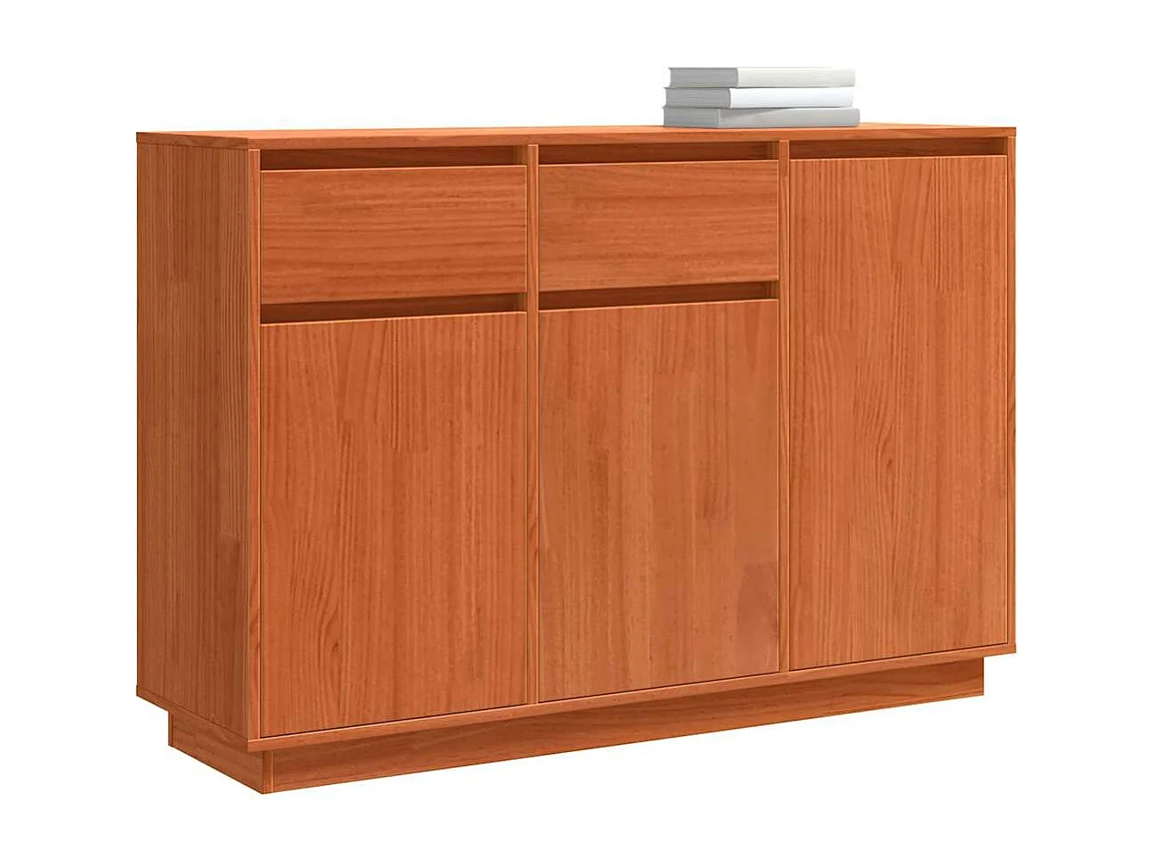 Buffet Marron cire 110 x 34 x 75 cm Bois massif en pin