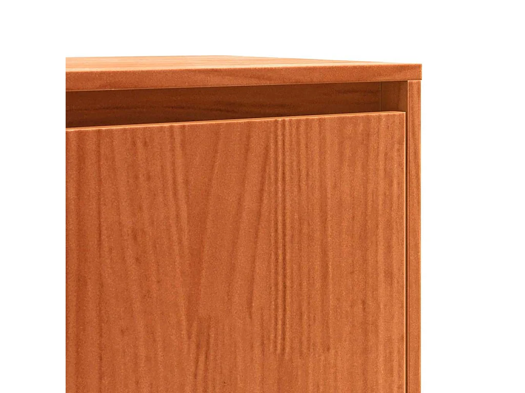 Buffet Marron cire 110 x 34 x 75 cm Bois massif en pin