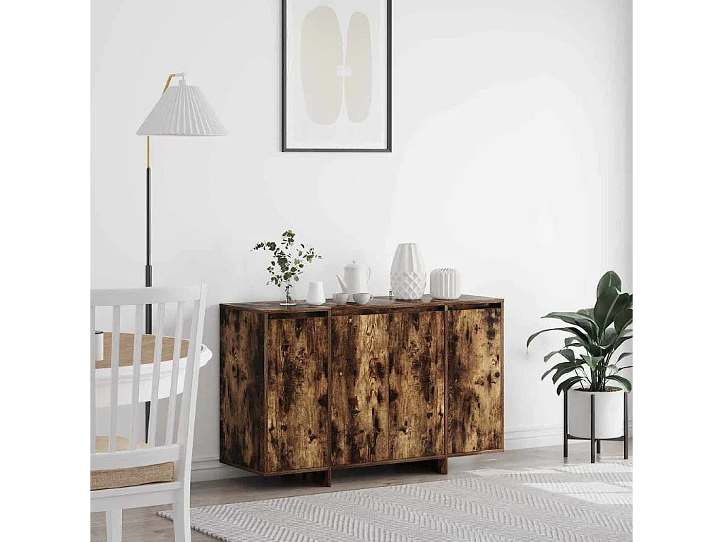 Buffet Chêne fumé 120 x 41 x 75 cm Bois d'ingénierie