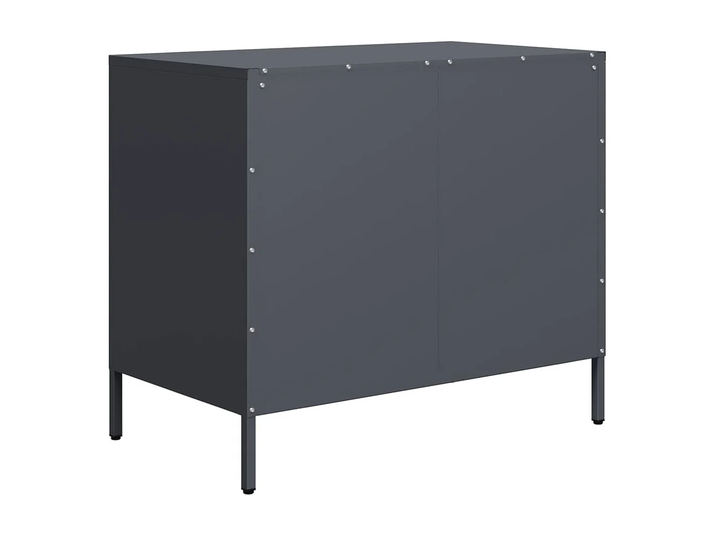 Buffet anthracite 68x39x58,5 cm acier laminé à froid